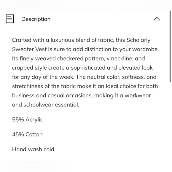 NWT | LANE 201 - GILLI | SWEATER VEST - Picture 9 of 9